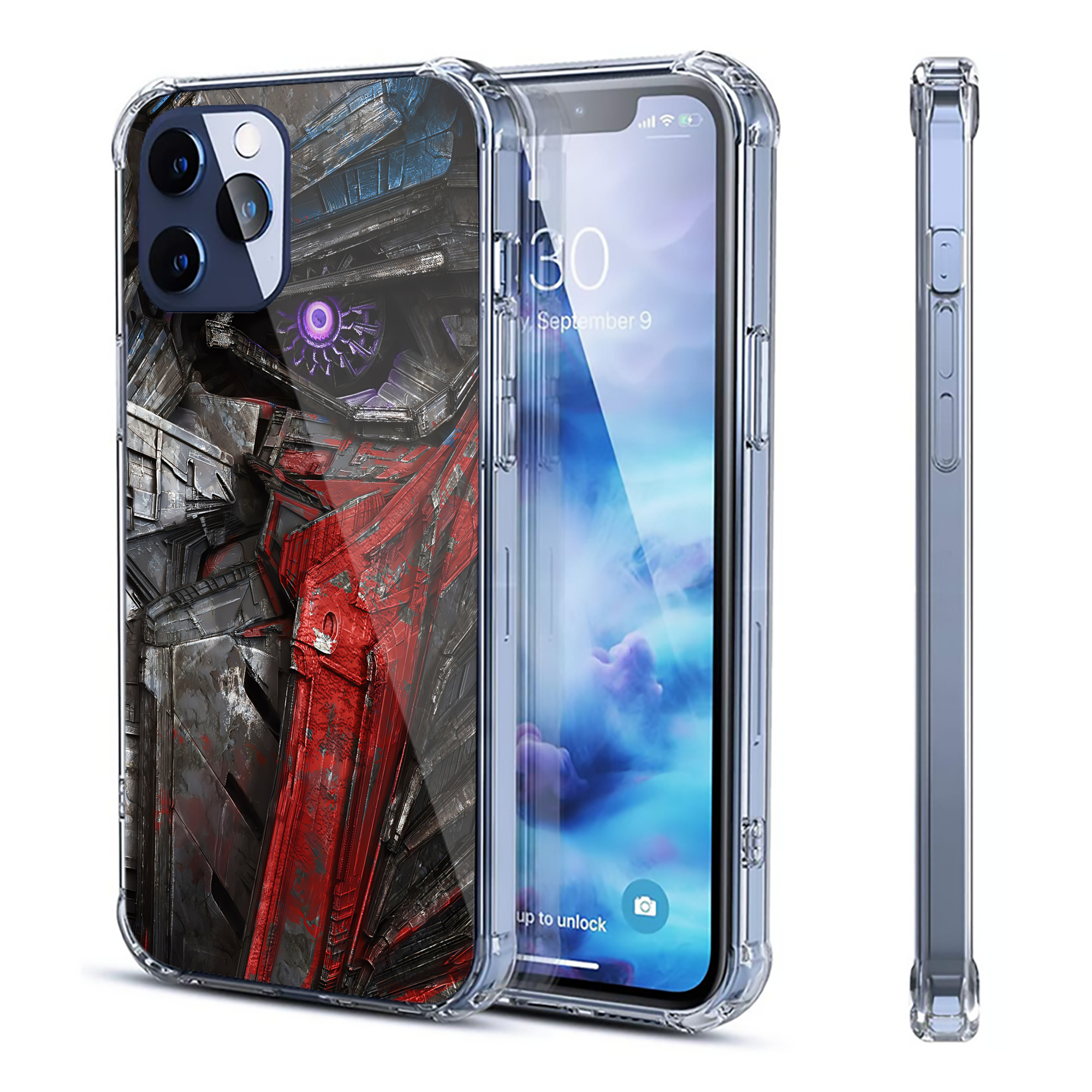 （画像用） Transformers トランスフォーマー 【iPhone 12シリーズ対応】透明スマホケース（クリアソフトケース）